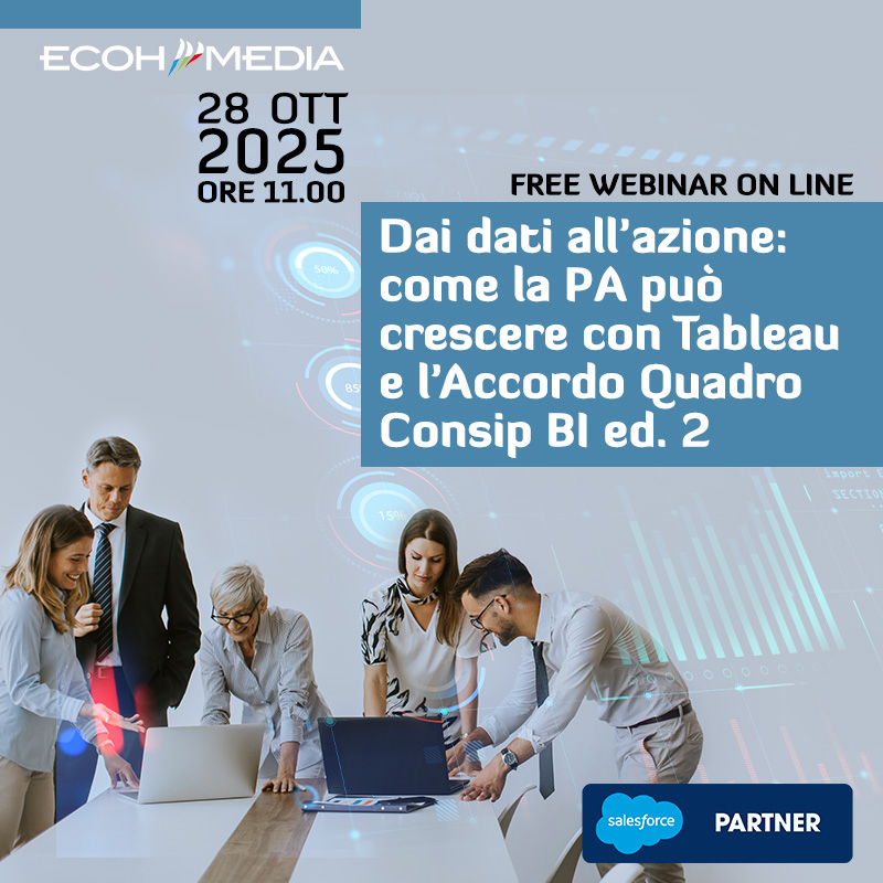 Dai dati all’azione: come la PA può crescere con Tableau e l’Accordo Quadro Consip BI ed. 2